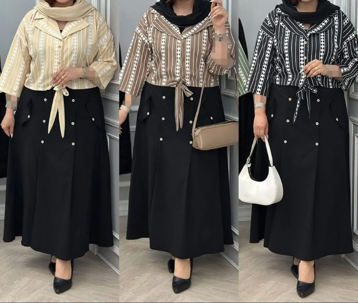 ❣نام: ست کراپ دامن 🌱
