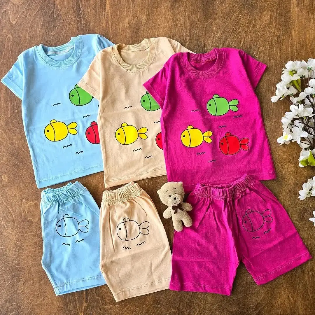 تیشرت شلوارک ماهی
