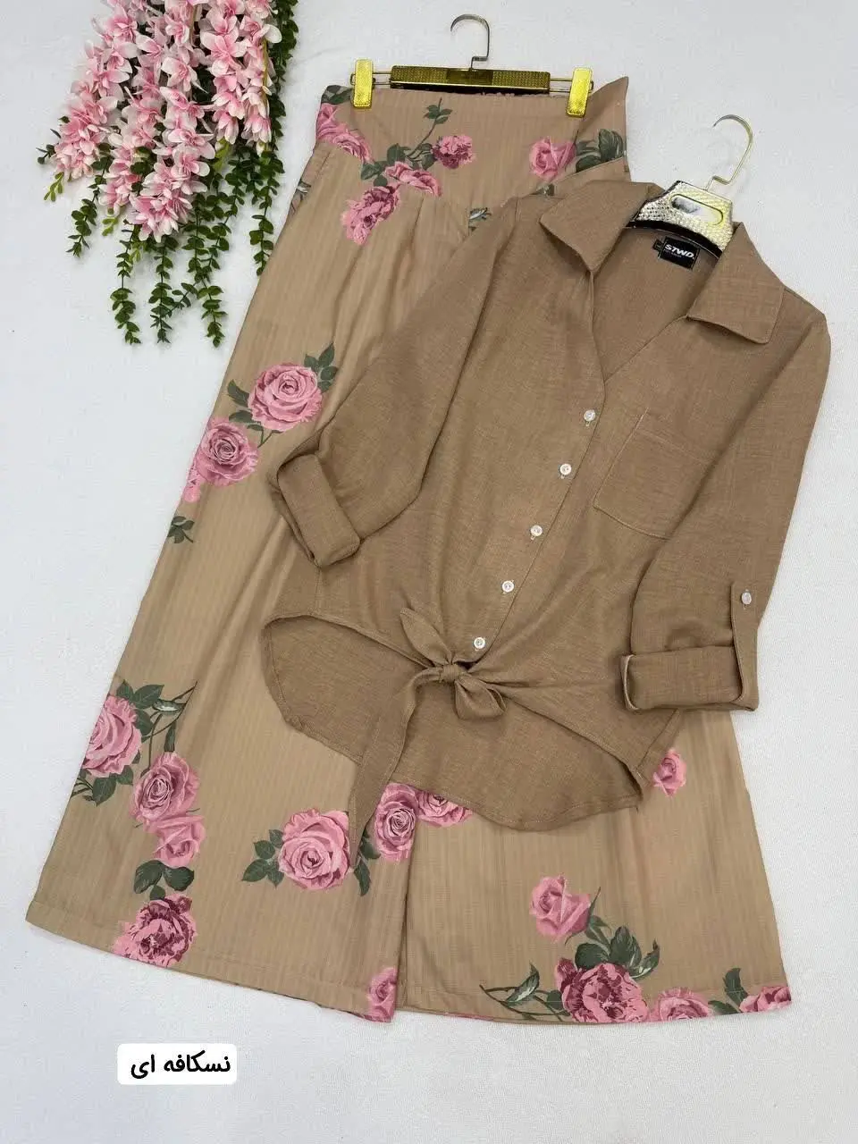 شومیز شلوار گلبو