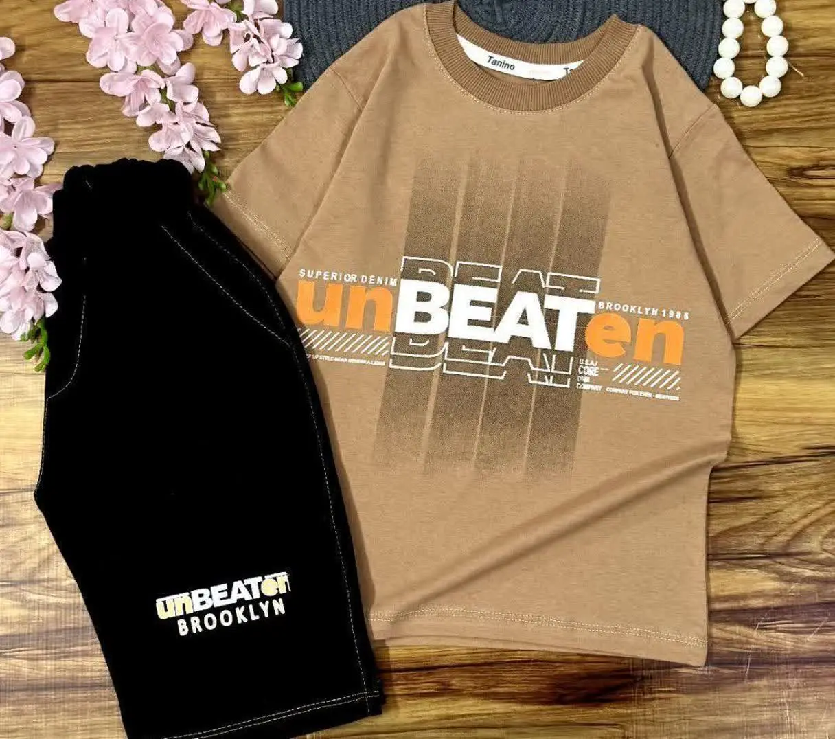 ست تیشرت شلوارک پسرانه😎 
