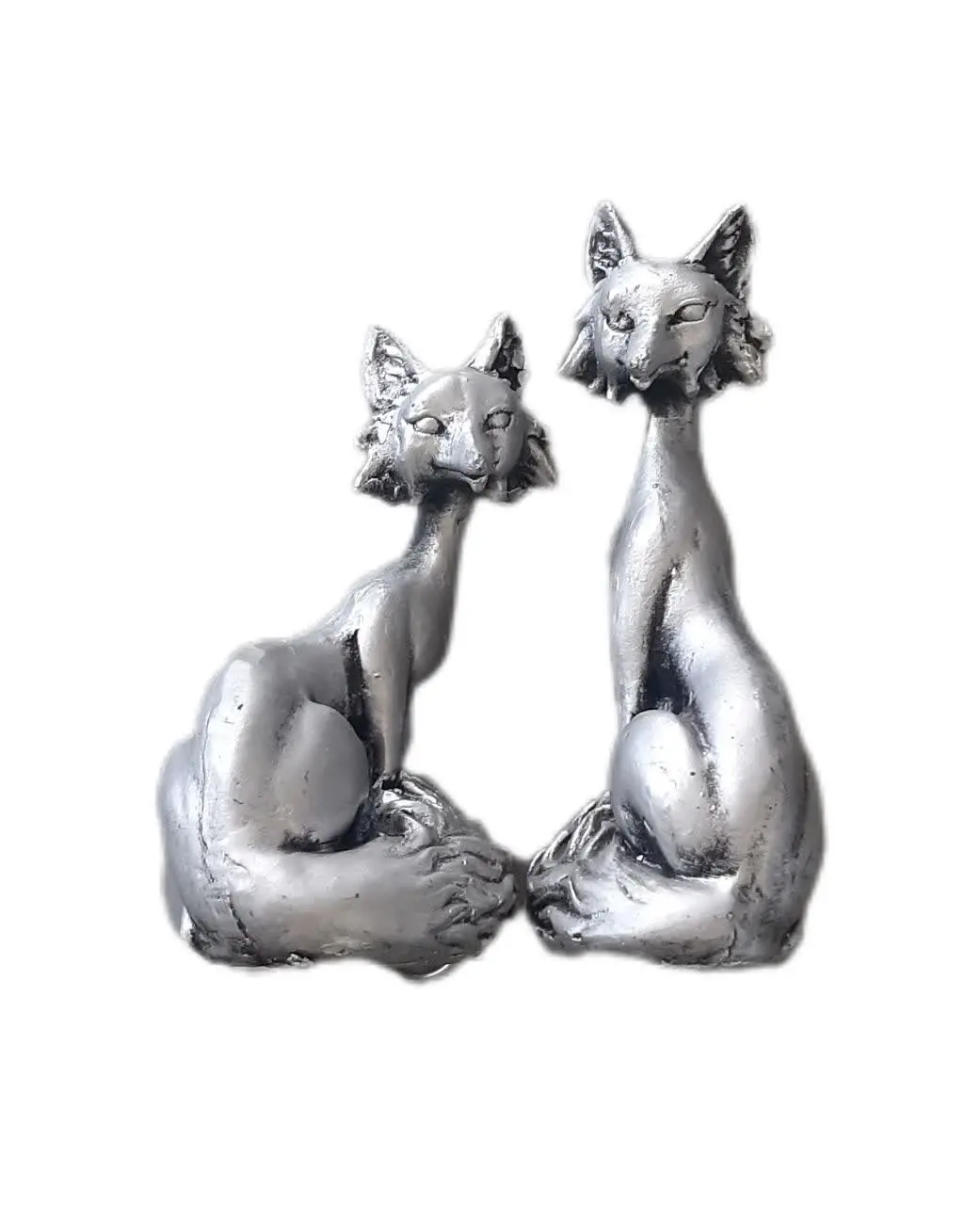 مجسمه روباه دو تایی
