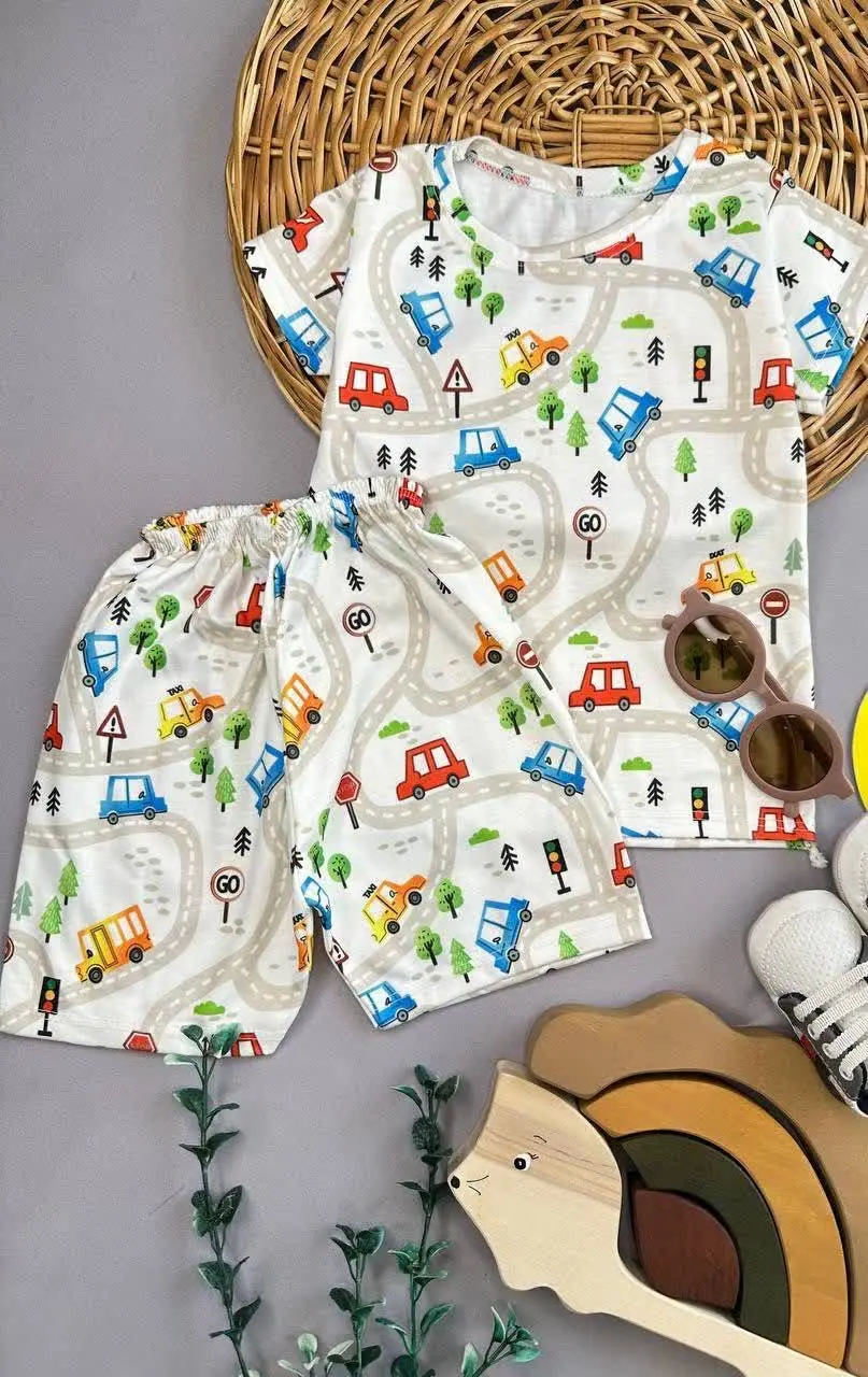 تیشرت شلوارک دخترانه و پسرانه
