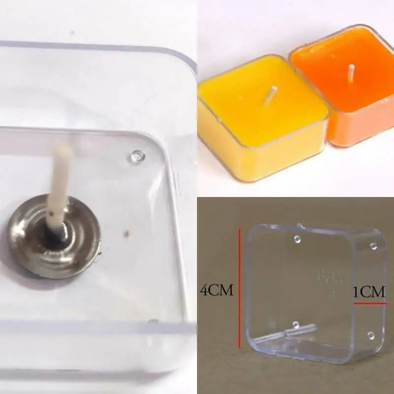 کاپ کریستالی مربع ۵۰ عددی با فتیله
