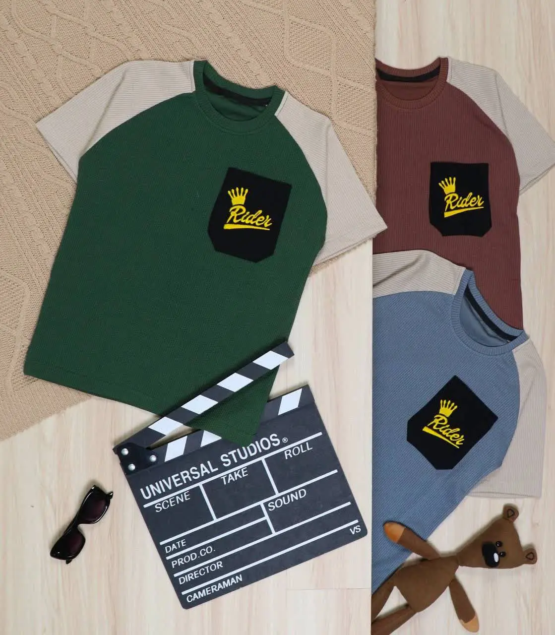 👫تیشرت پسرانه کبریتی رگلان RIDET👫
