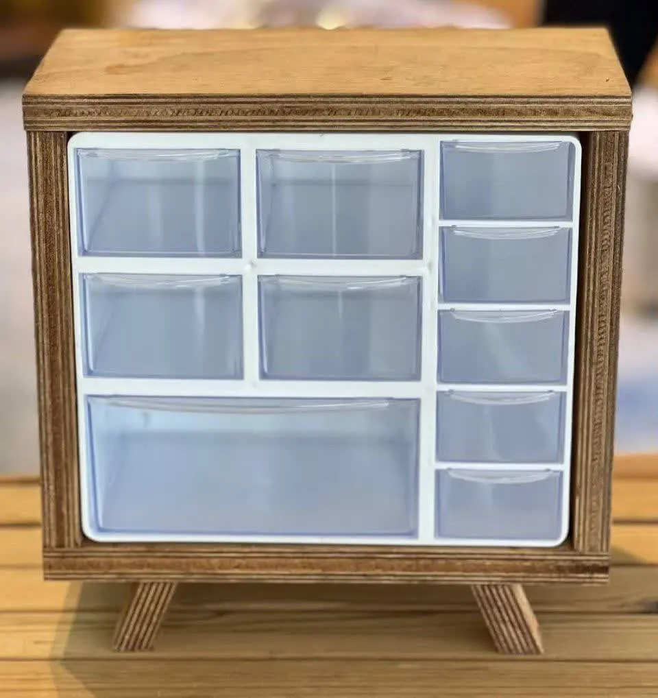 باکس ادویه ۱۰ کشو مربع
