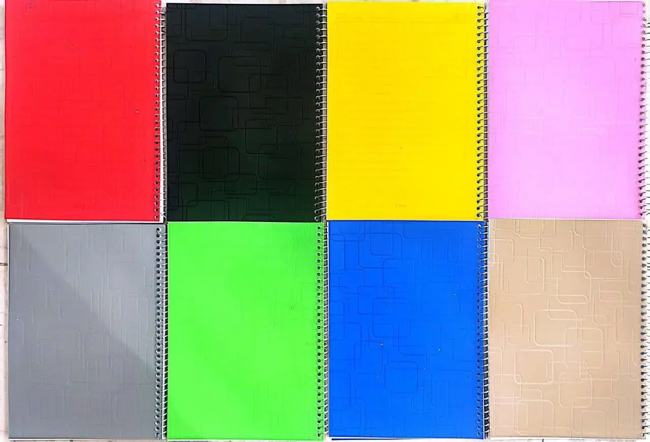 ✅ دفتر ۵۰ برگ طلقی پ پ تک سیم با کاغذ ۷۰ گرم 
