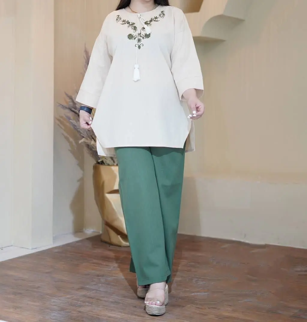 نام: ست تونیک شلوار گلدوزی ۱۵۷۳
