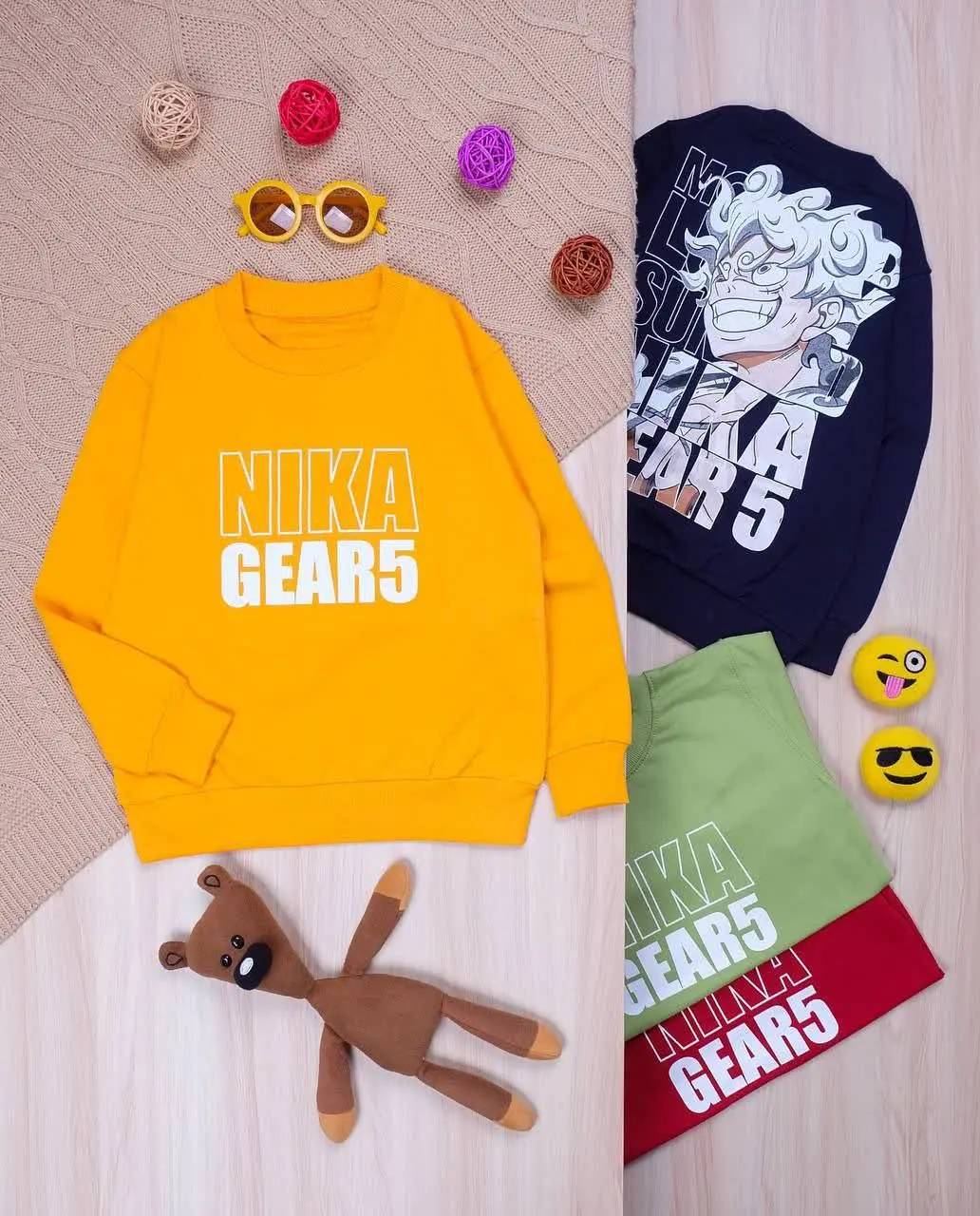 👫بلوز تک پسرانه چاپ NIKA GEAR ۵👫
