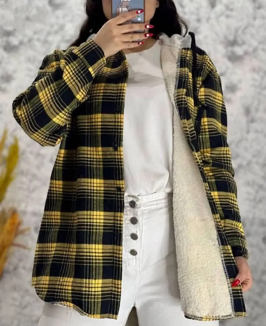 🦋نام محصول: کاپشن چارخونه 🌨️
