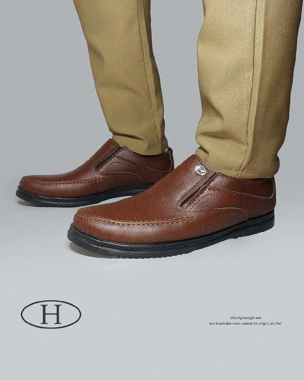 🔸 کفش مجلسی مردانه قهوه‌ای سوخته مدل ۱۳۳۹ 
