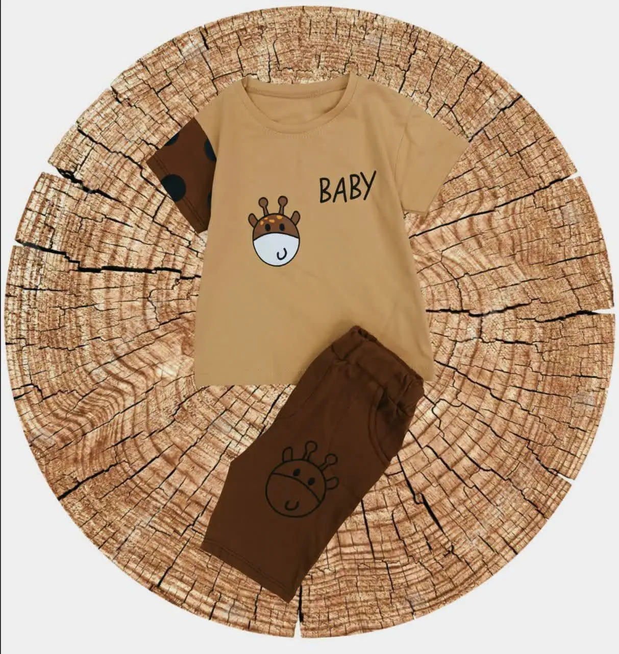 🔮تیشرت شلوارک زرافه🔮
