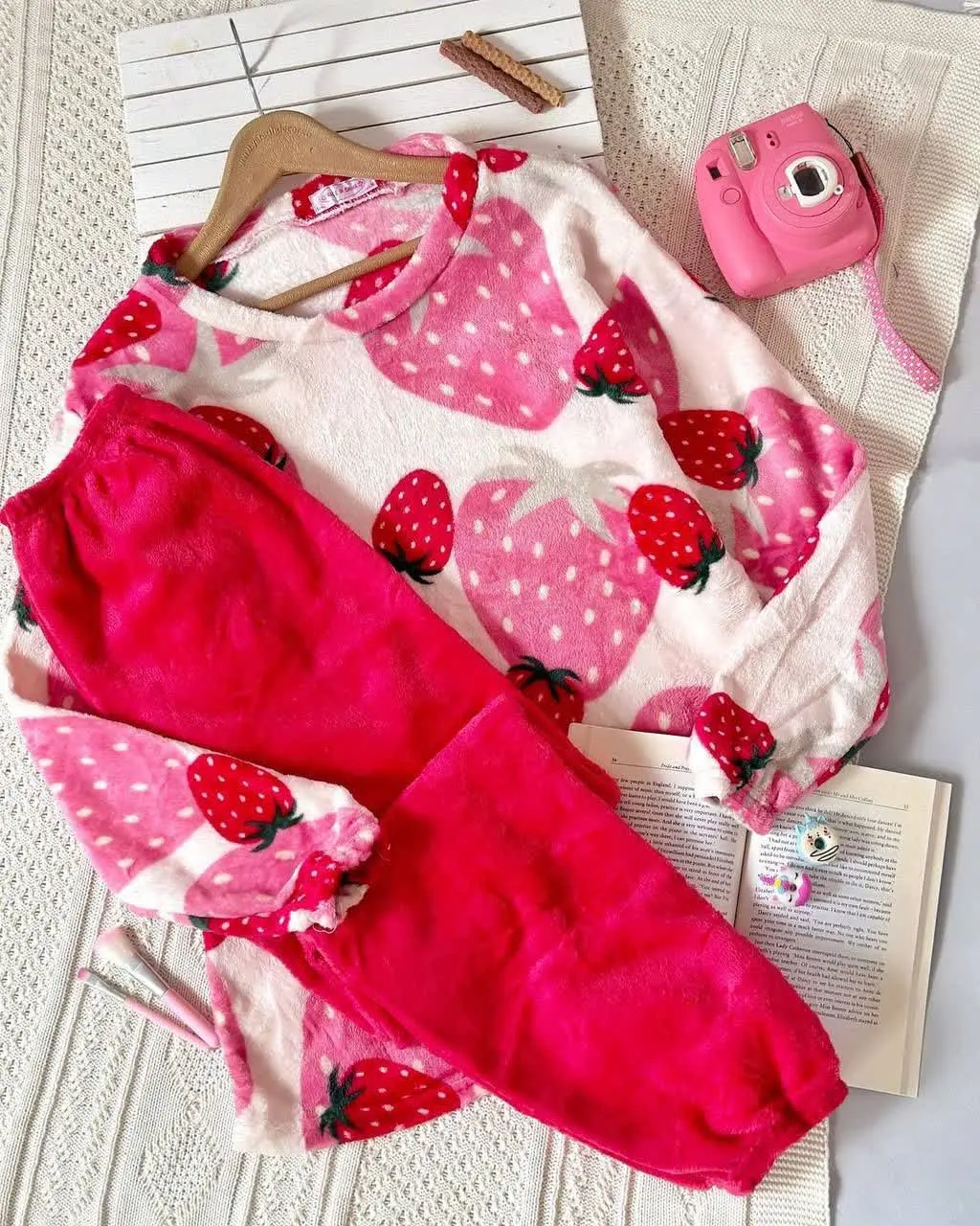 💞ست تدی توت فرنگی شیک💞
