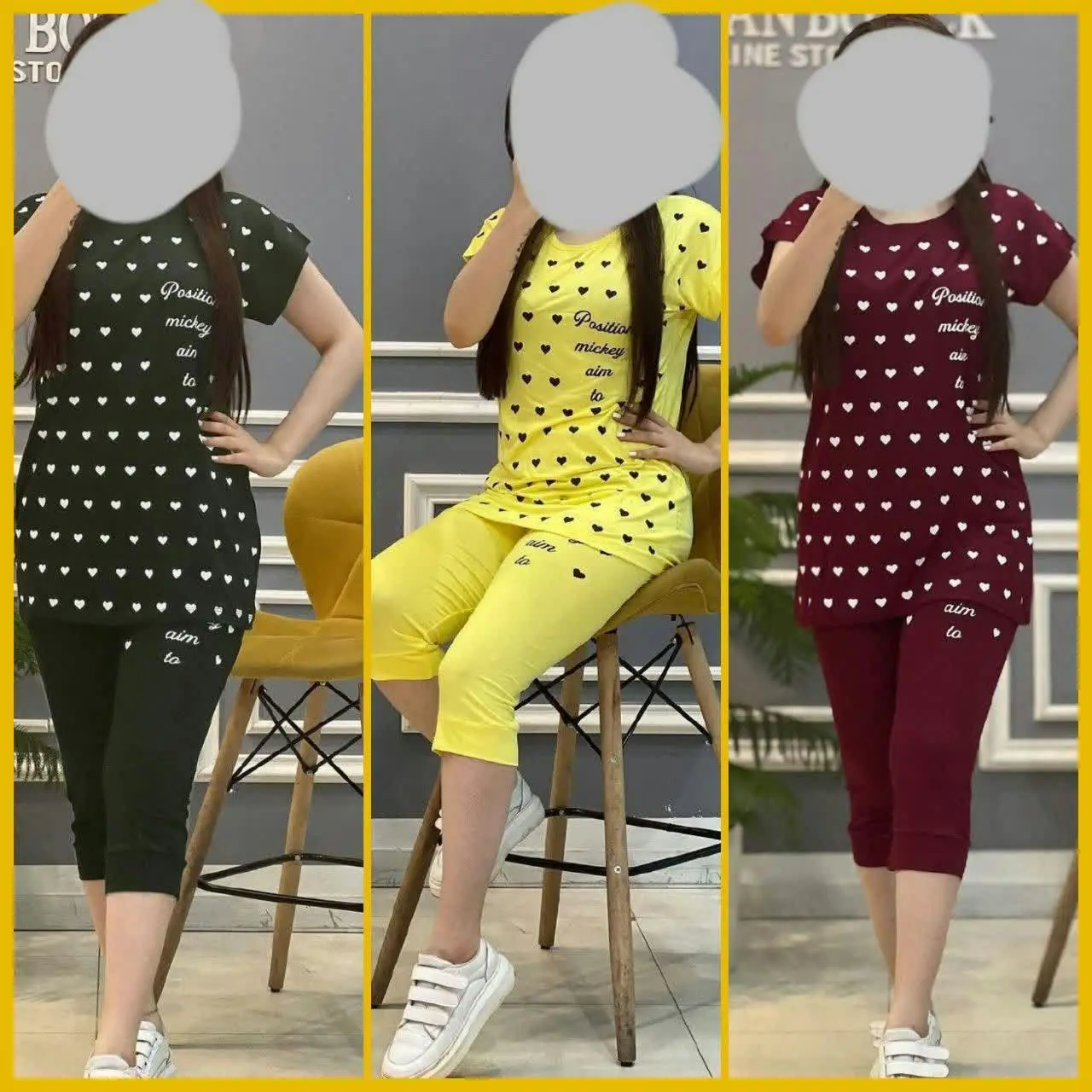 🌟نام: تیشرت و شلوارک مدل سوزان
