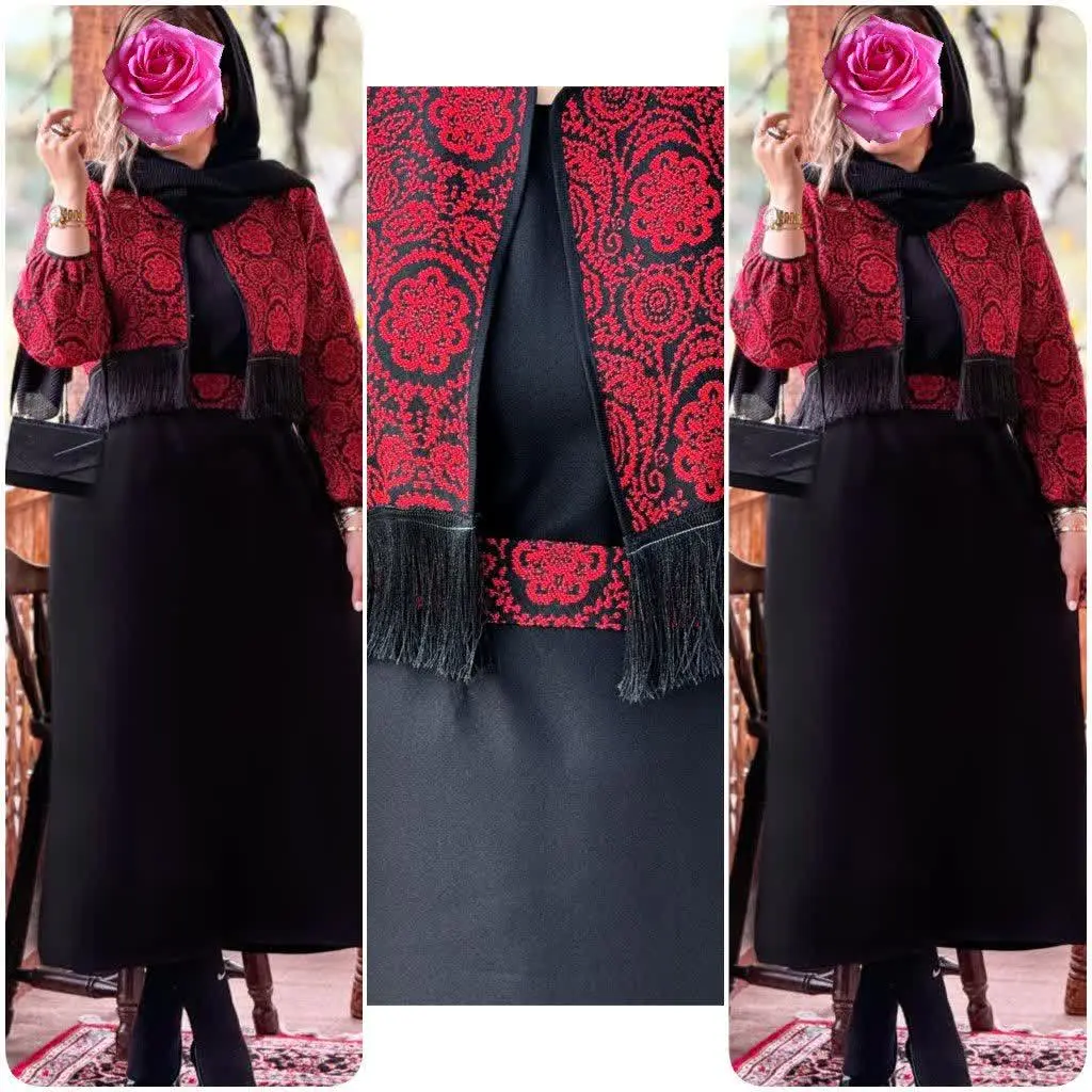 🌹 سه تیکه کت و سارافن و کمربند