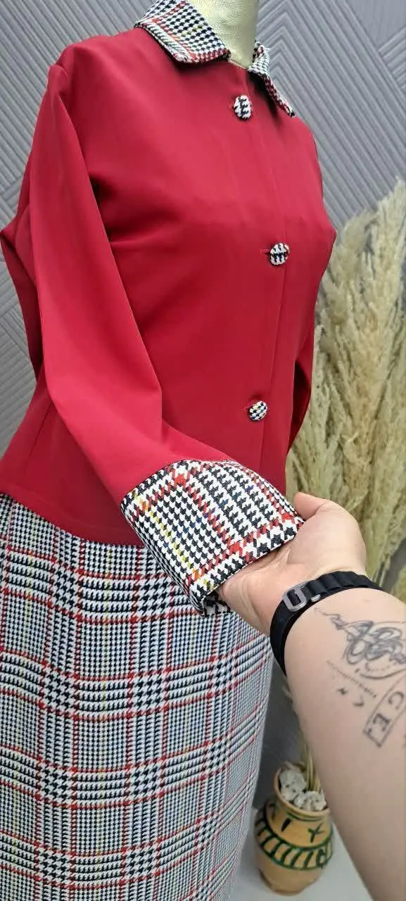 👚 نام: کت دامن یاقوت
