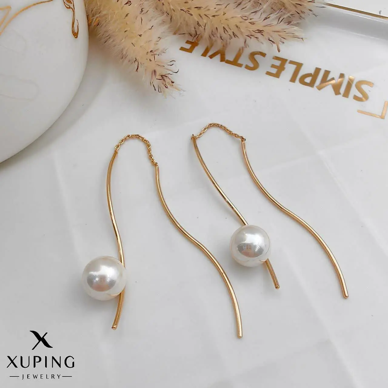 گوشواره بخیه ای مرواریدی ژو...