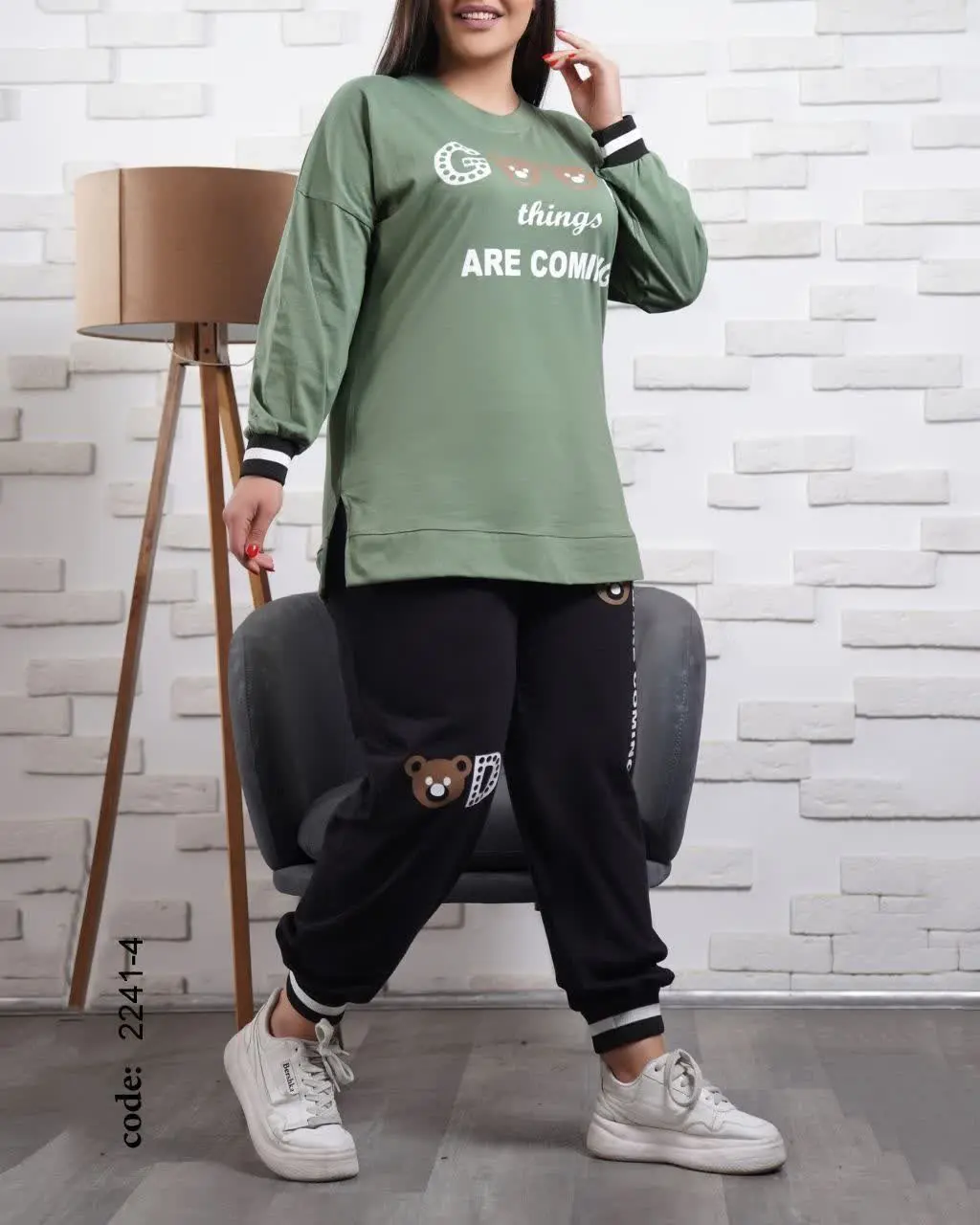 ست بلوز شلوار تدی 
