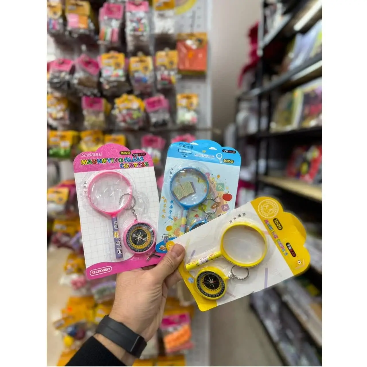 🌈ست ذره بین و قطب نما وارداتی