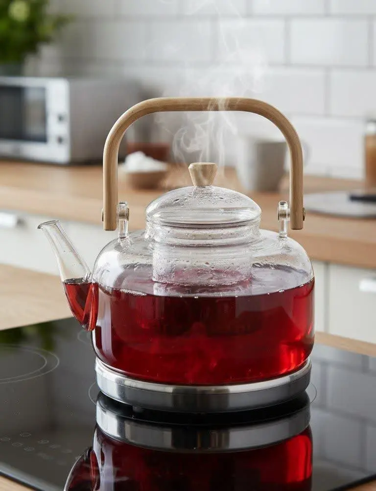 قوری پیرکس دسته بامبو ۱۵۴🍓