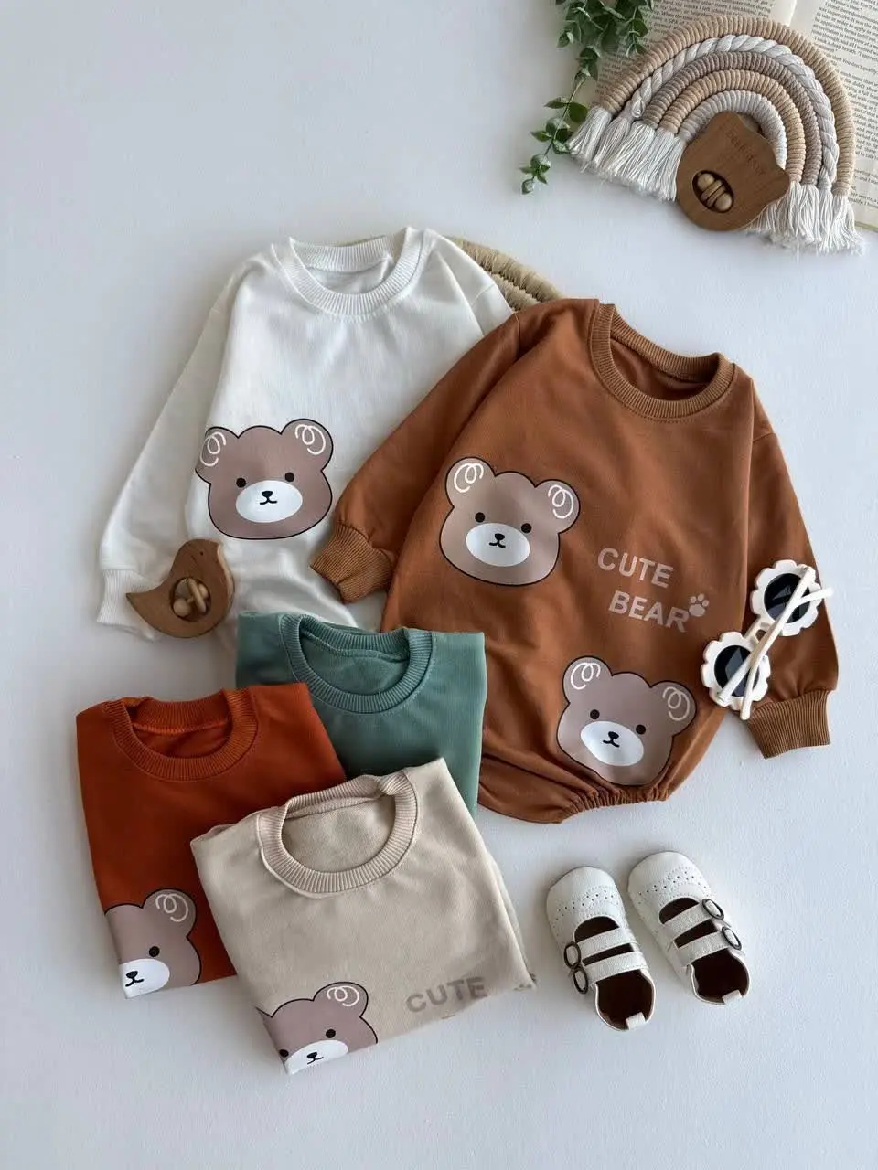 بادی تک آستین بلند خرسی😍