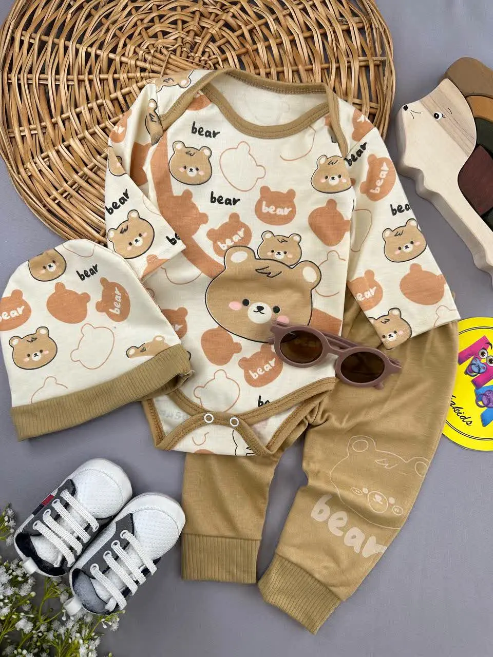 سه تکه خرس Bear و سایه نوزادی و کودک کد ۱۱۷۲۸۹ 
