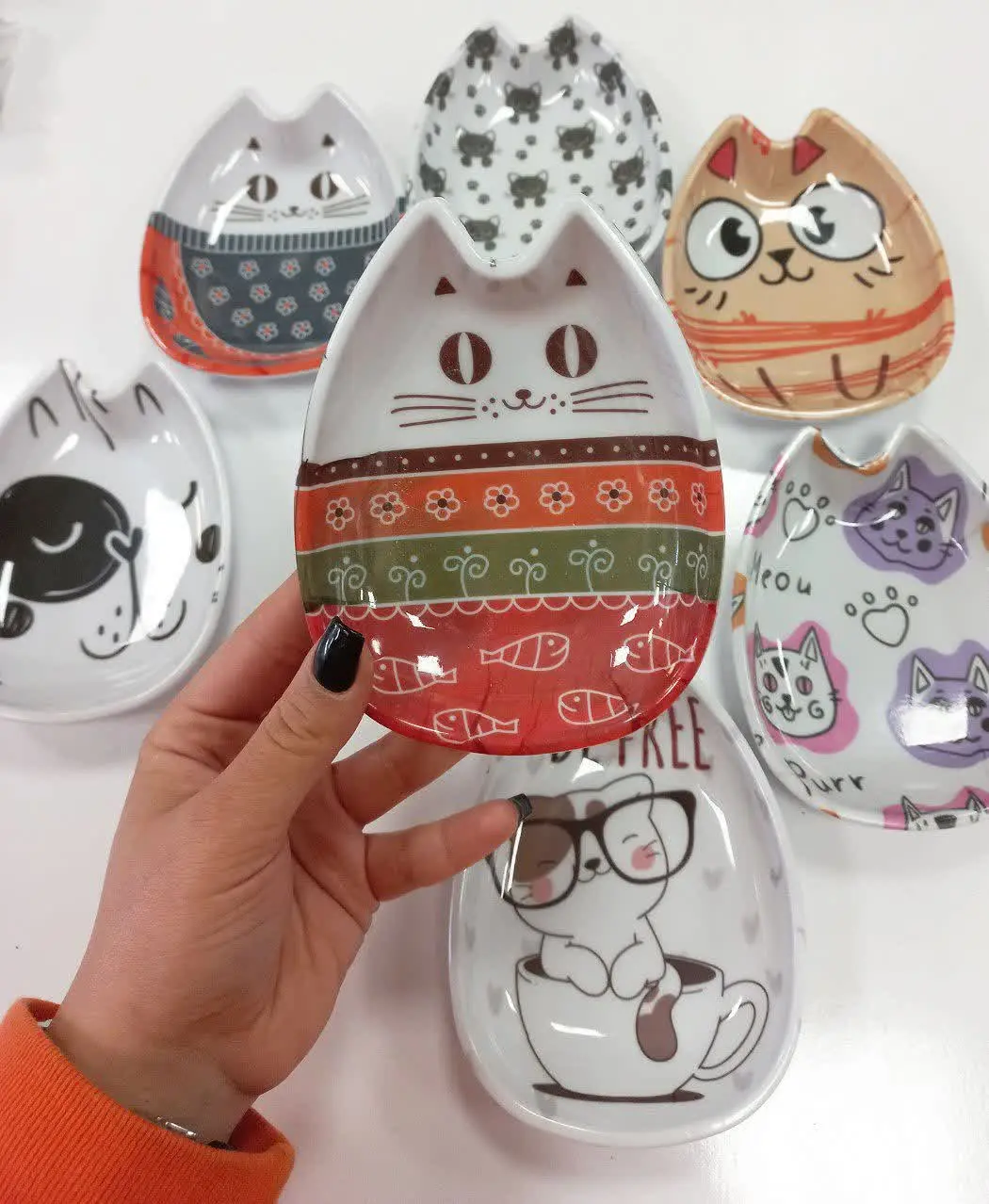 زیتون خوری طرح گربه سایز کوچک
