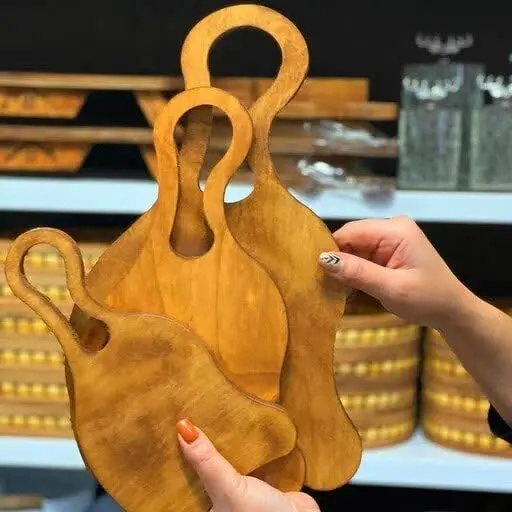 #تخته سرو چوبی مدل منحنی🍓
