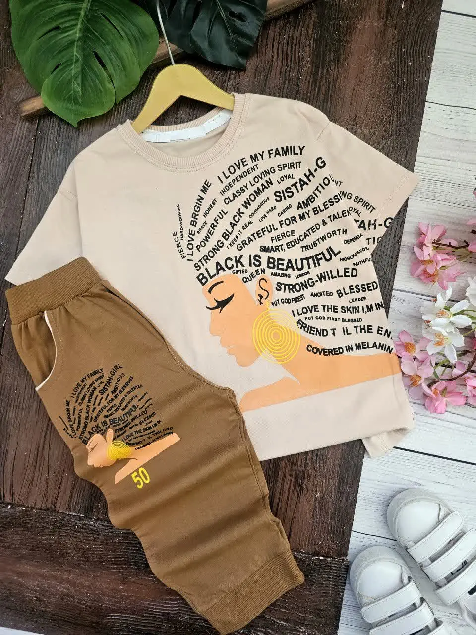 تیشرت و شلوارک دخترانه Black
