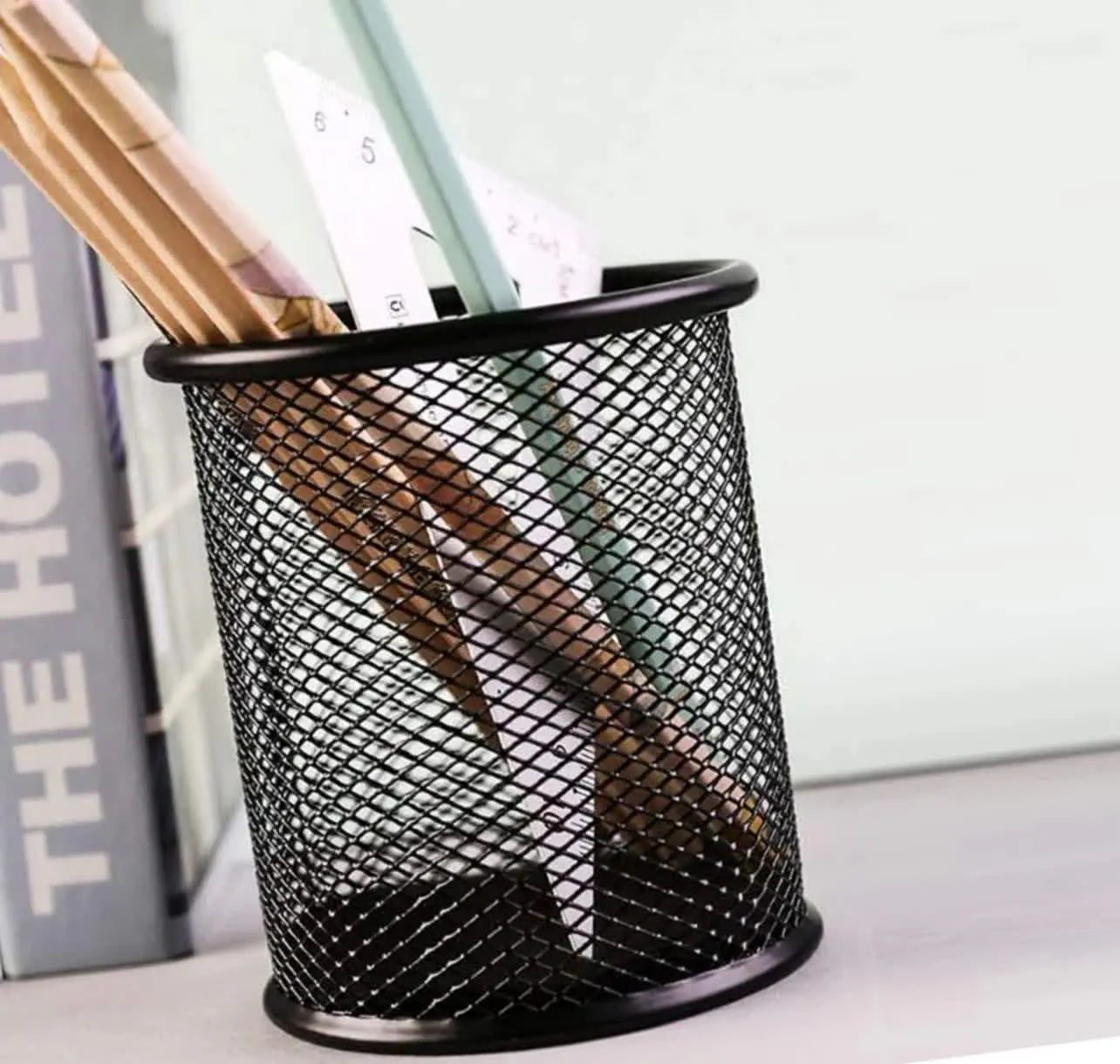 شارژ مجدد جا مدادی رومیزی فلزی
