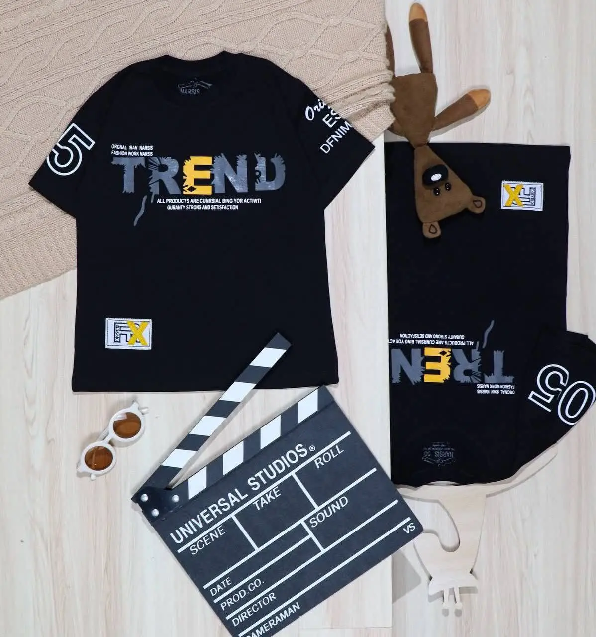 👫تیشرت مشکی چاپ TREND👫
