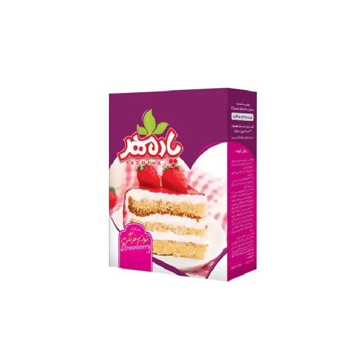 #پودر_کیک_توت_فرنگی_پادمهر 
