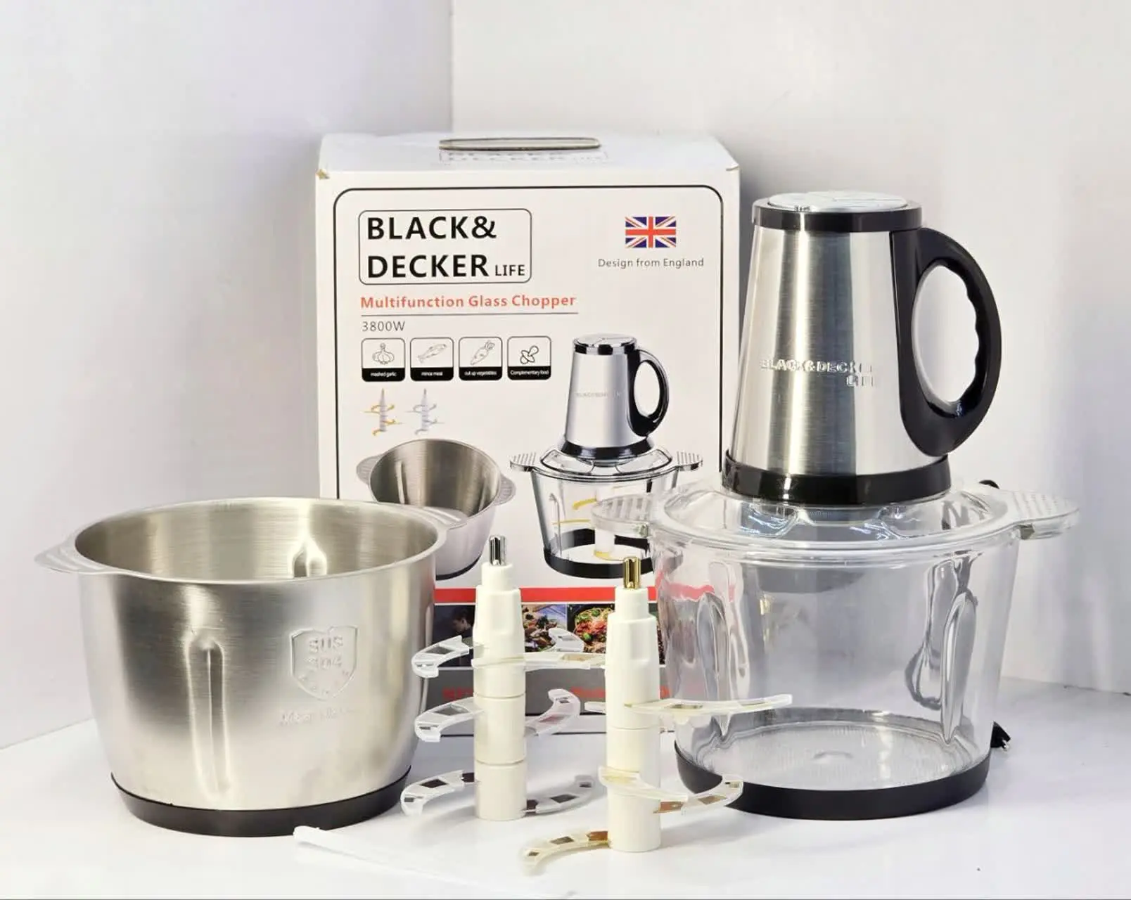 #خردکن و غذاساز ۲قلوBlack & Decker 
