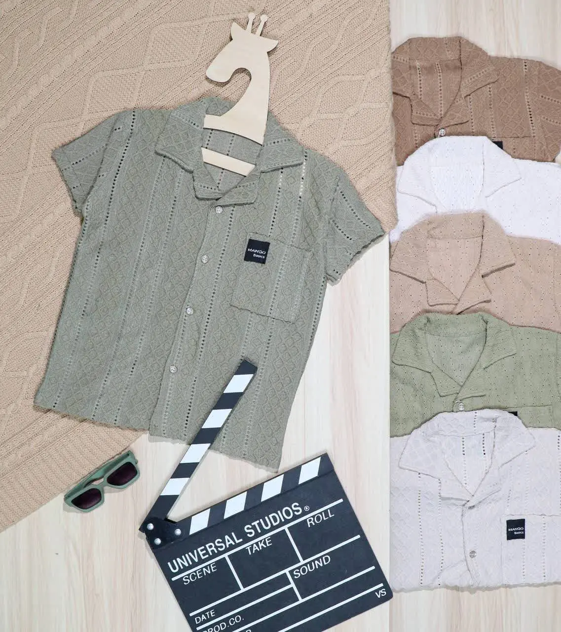 👫پیراهن مراکشی یقه انگلیسی تک جیب👫
