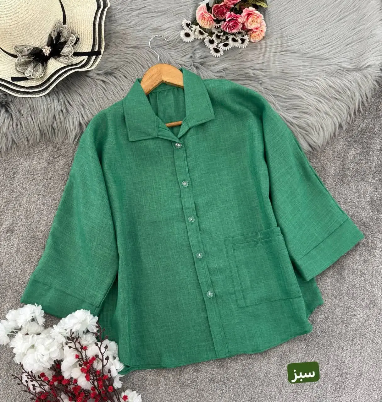 شومیز دو جیب سایه