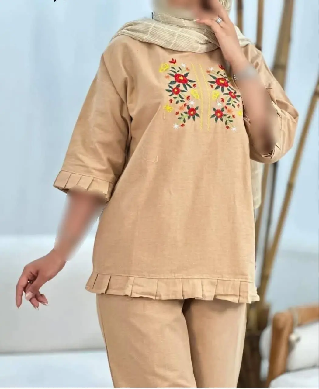 نام: ست بلوز شلوار گلدوزی لنین ۱۵۳۴
