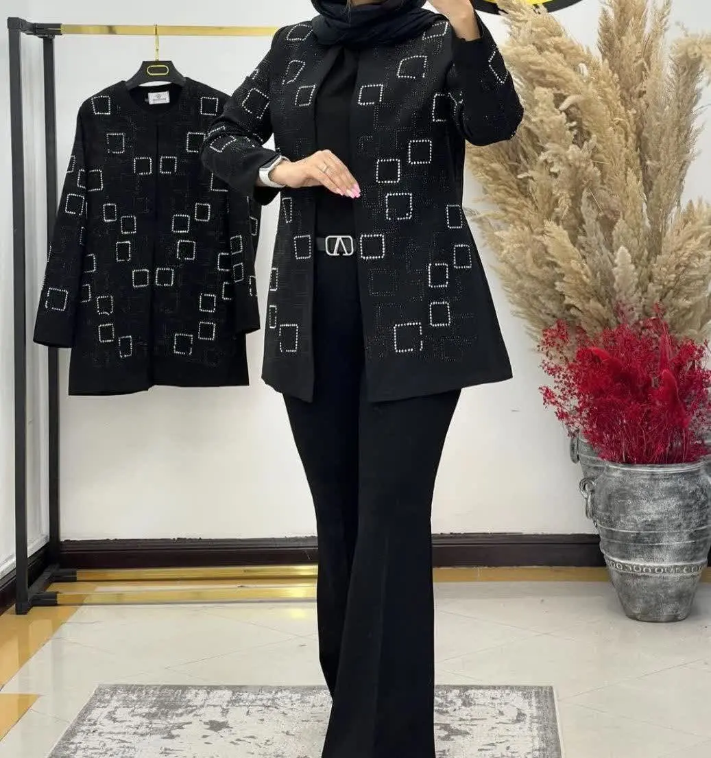 👚نام: کت مانتویی نگینی مربعی 😍😍
