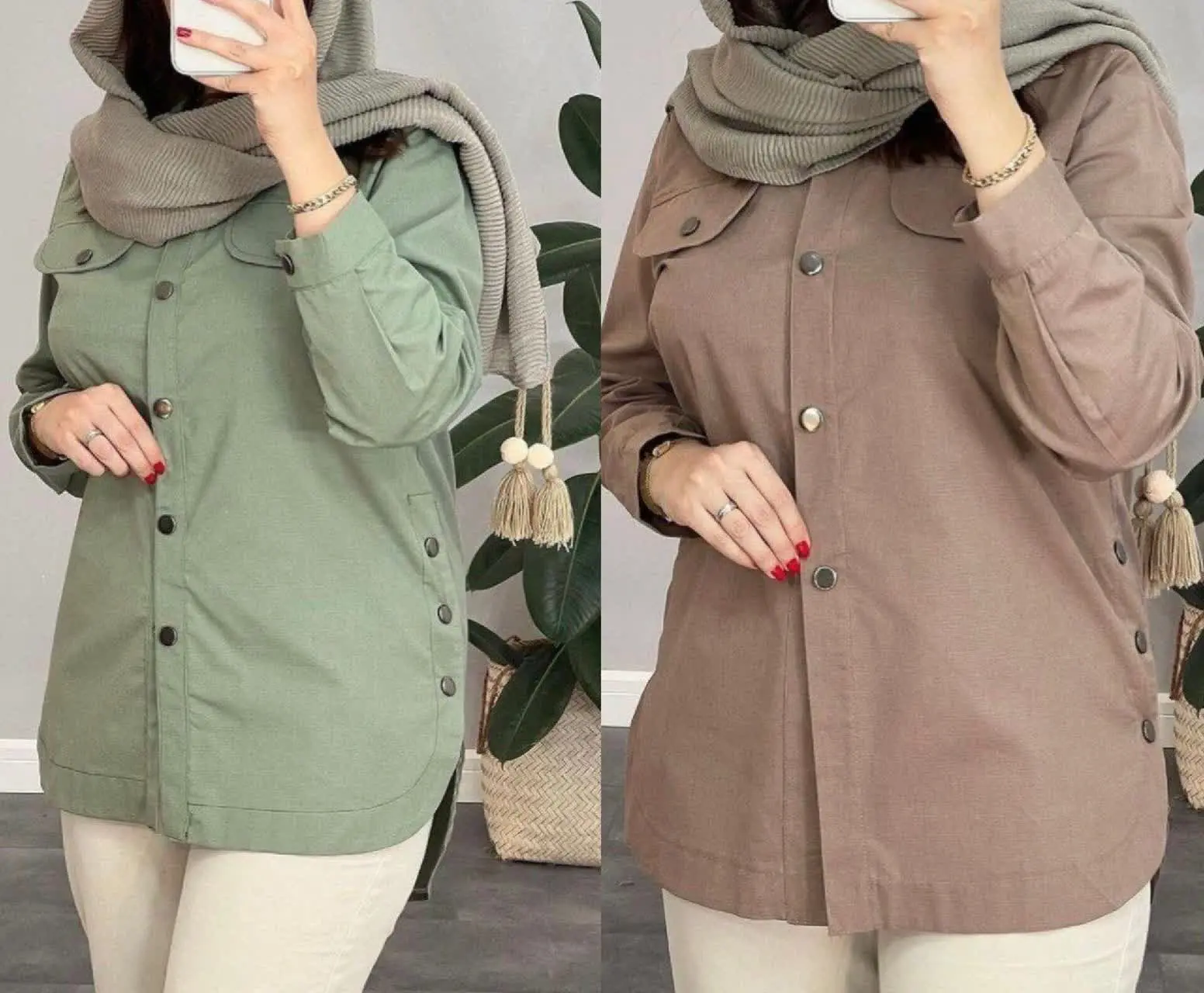 نام: مانتو کتان بغل دکمه
