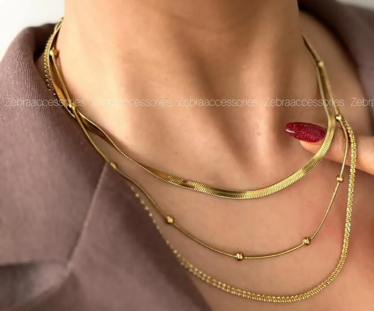 ترکیب سه گردنبند ترند و جذاب 🤩
