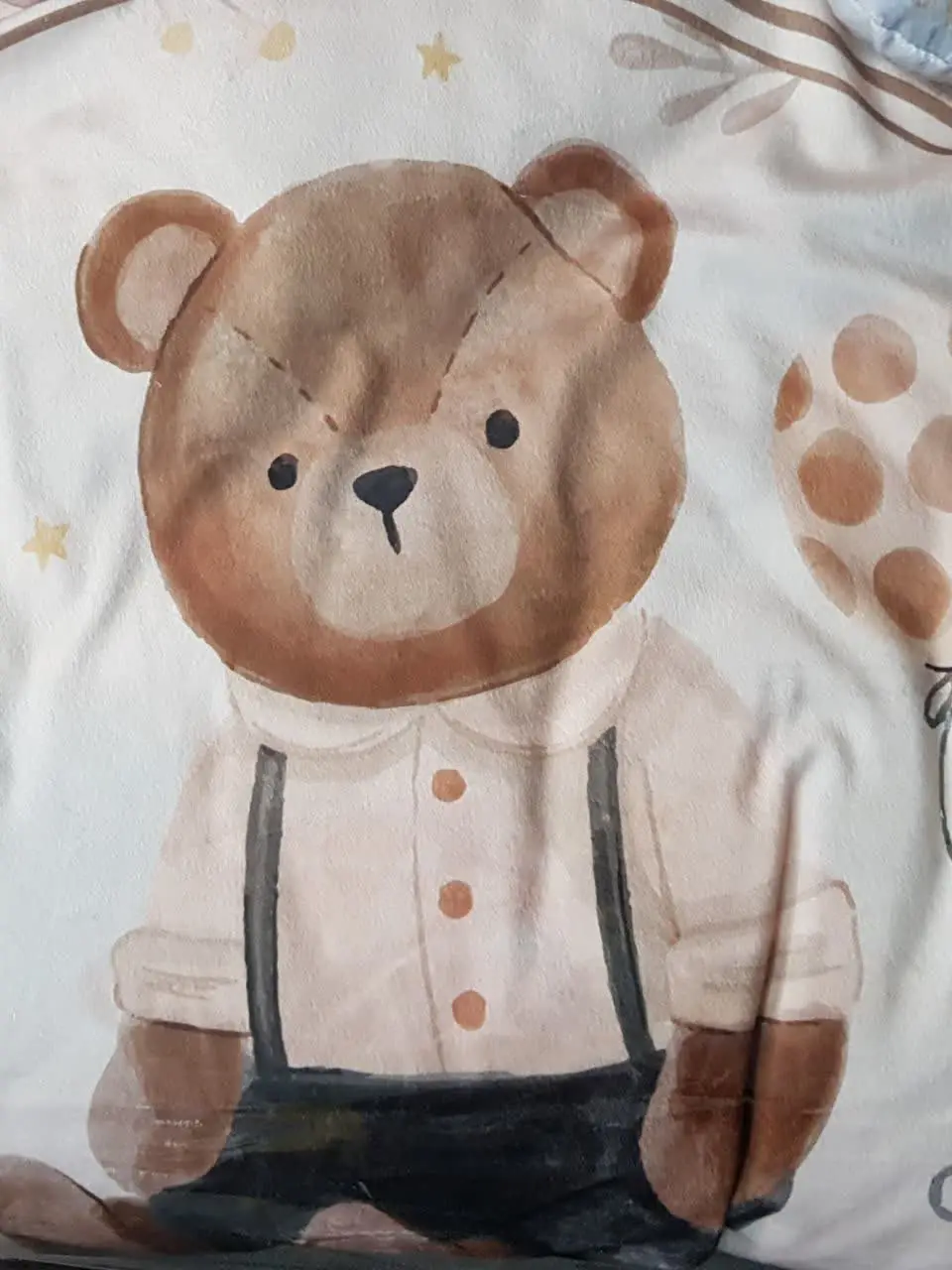 سرویس خواب چهار تکه طرح تدی کرمی نوزادی و کودک کد ۲۱۰۳۴ 
