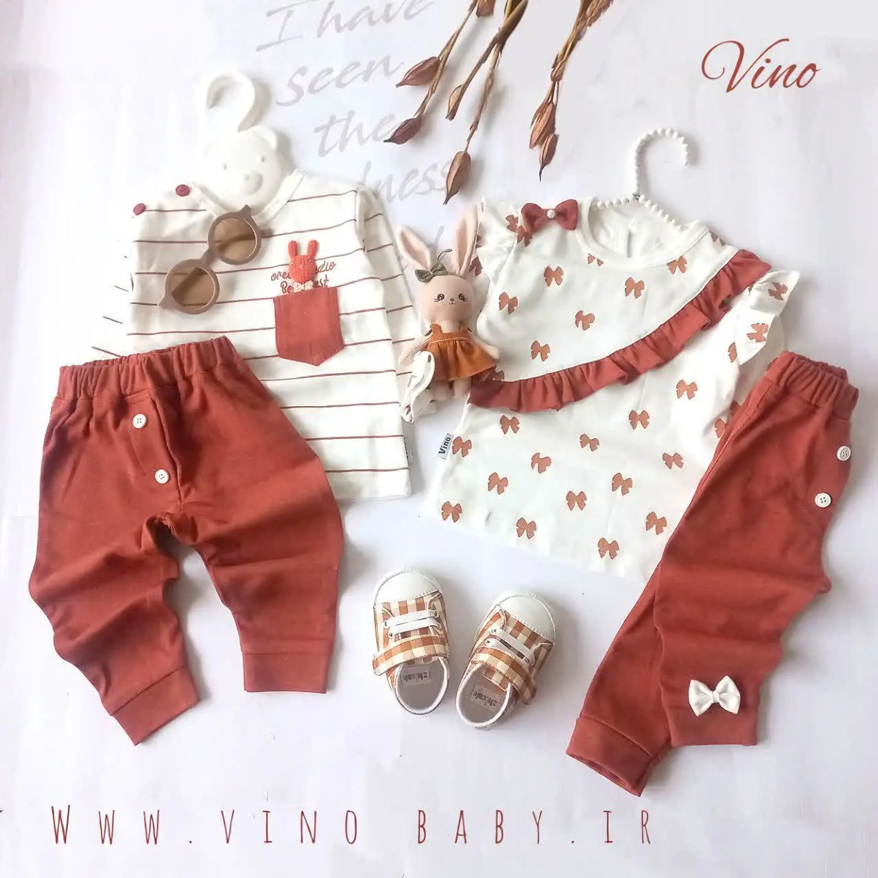 بلوز آستین بلند و شلوار ست...