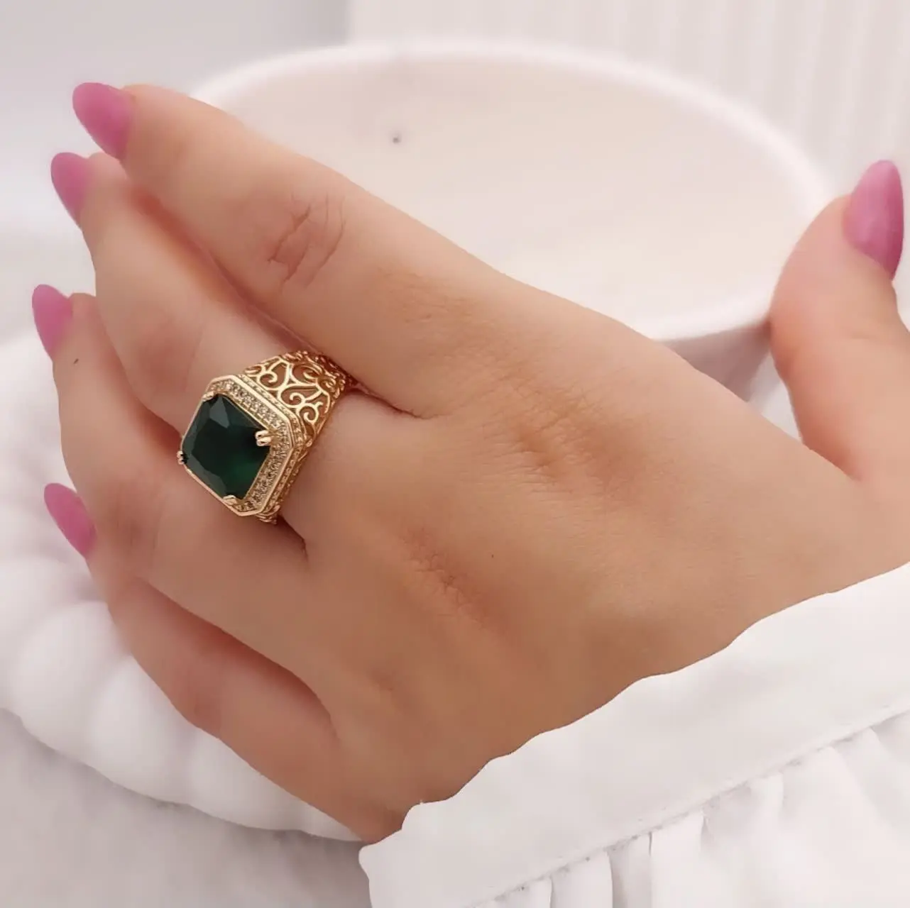 شارژ مجدد انگشتر محبوب نگین سبز😍😍
