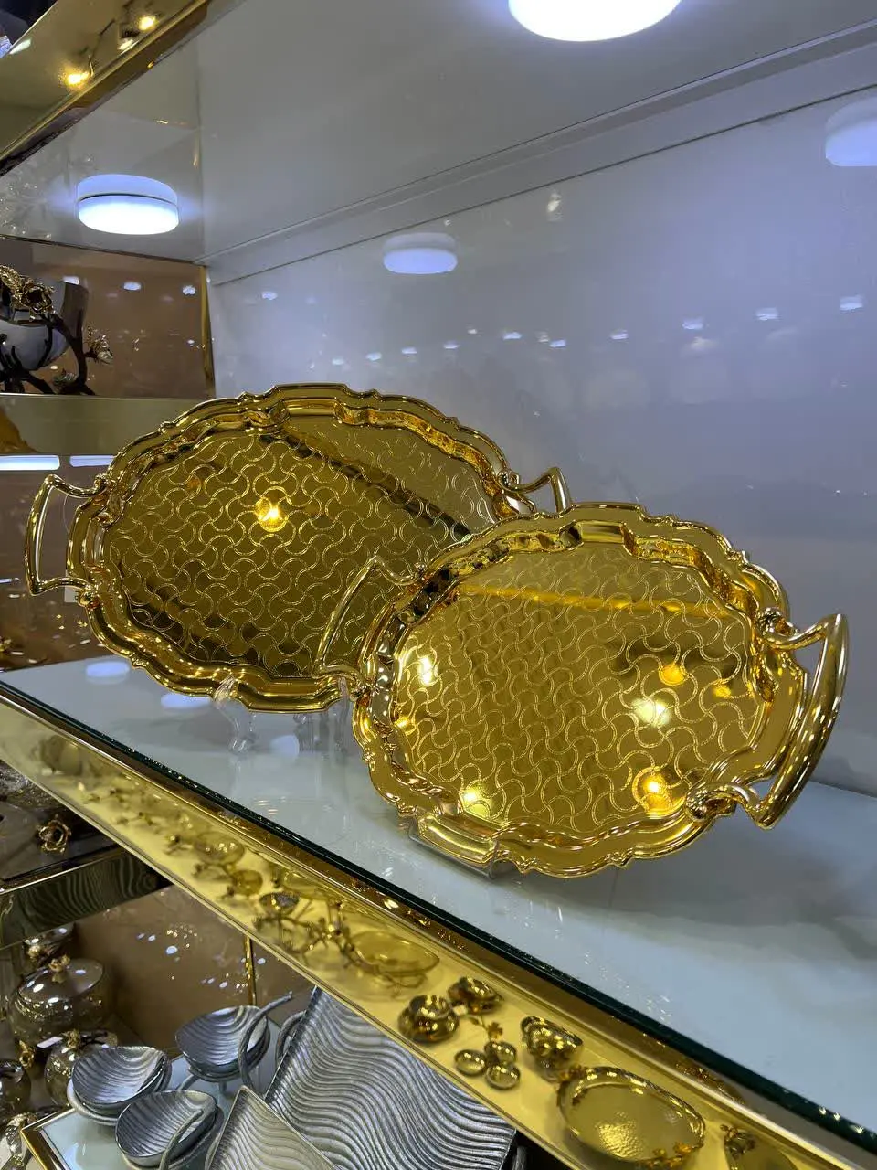 سینی تمام طلایی کد ۶۹۰۳
