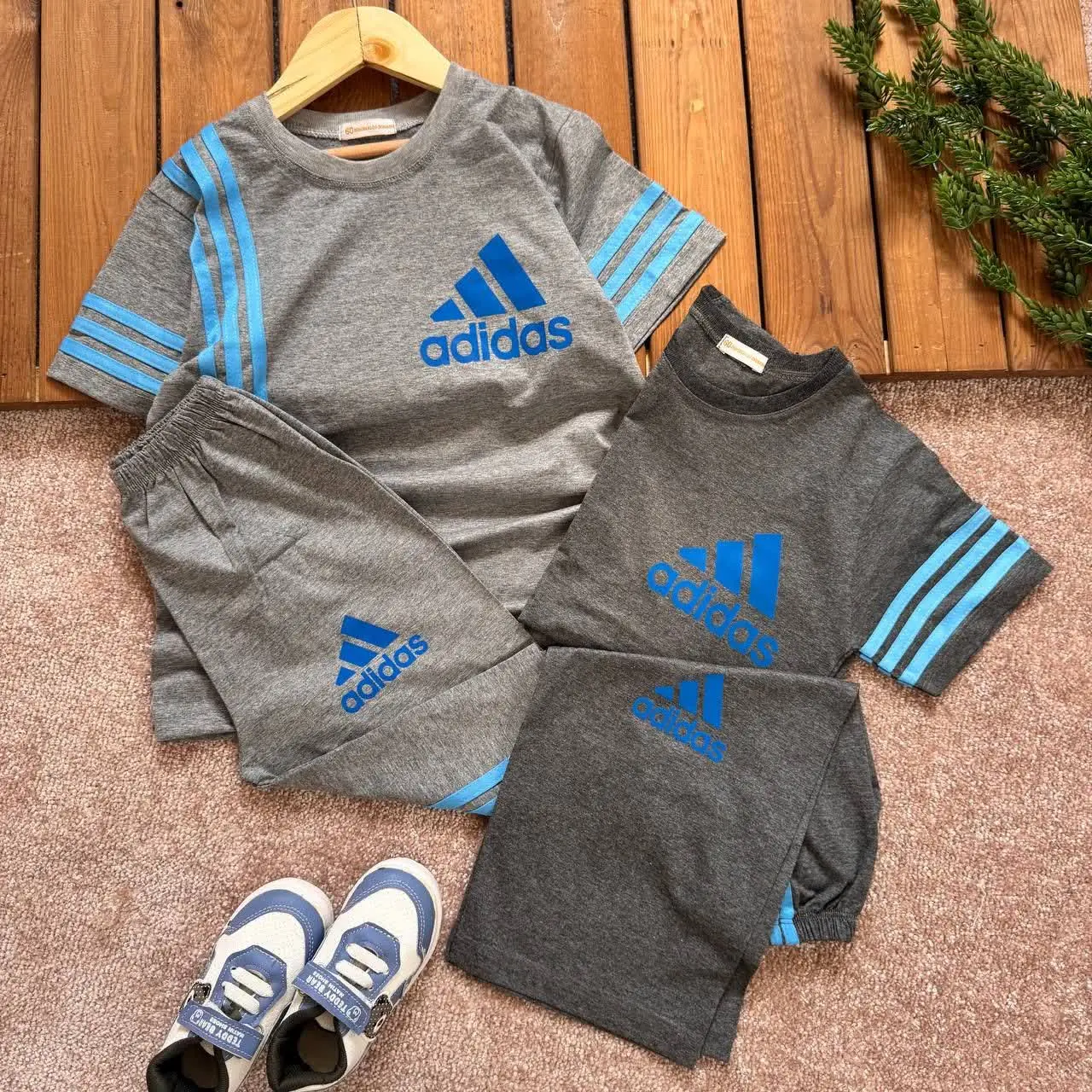 💞 ست تیشرت شلوارک نواردوزی ادیداس💞
