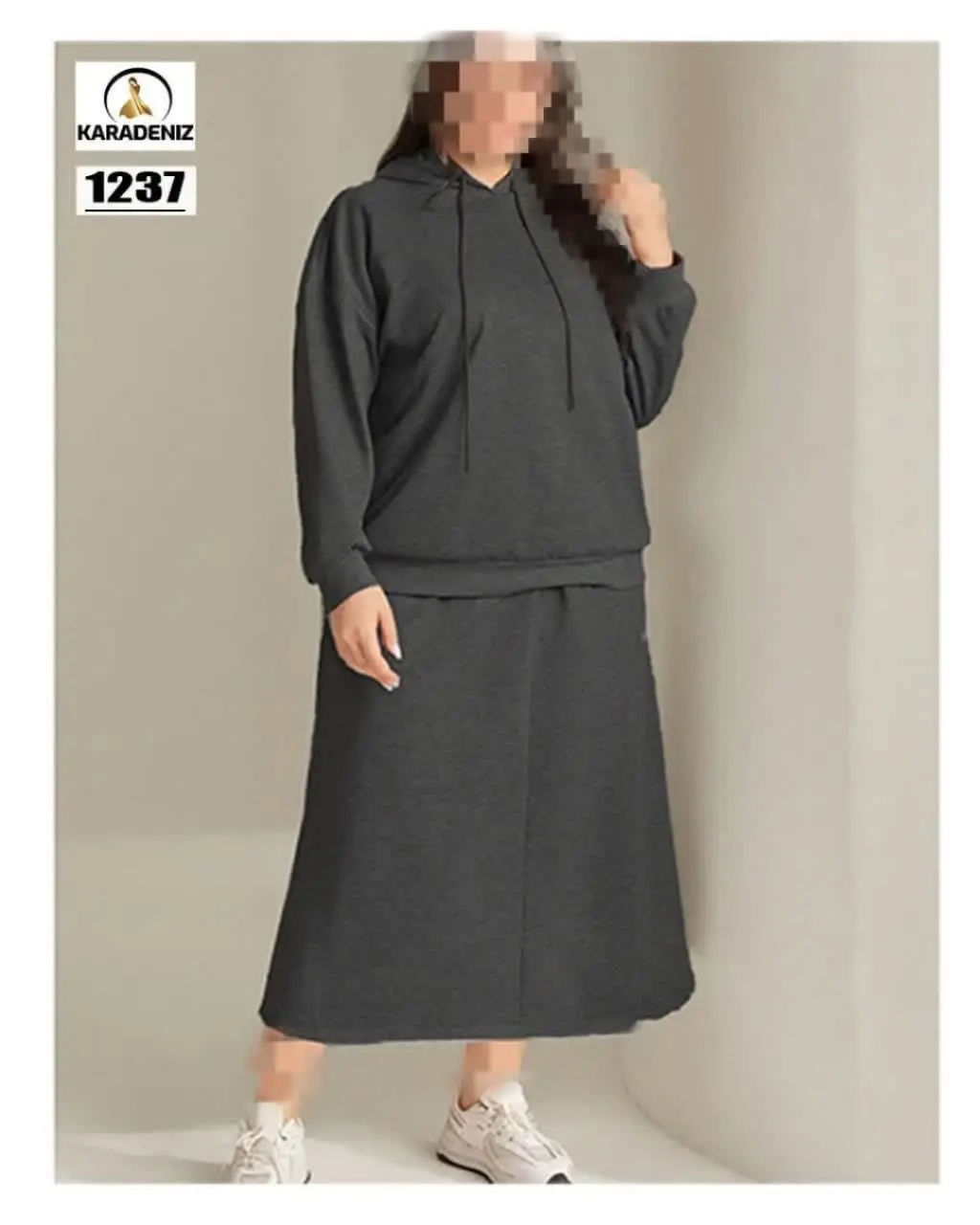 🛍#هودی لانگ و دامن 
