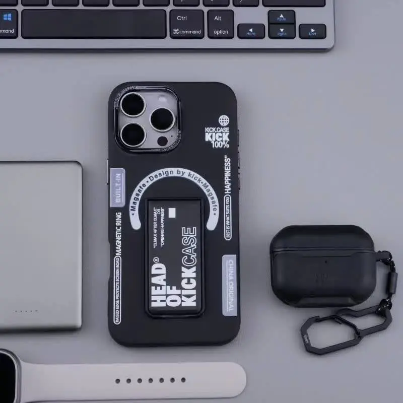 📱مدل قاب: قاب کیک کیس ژله‌ای نرم ضد ضربه استند شو طرح مگ سیف مشکی-سفید-صورتی مخصوص انواع #سامسونگ #شیائومی و #آیفون
