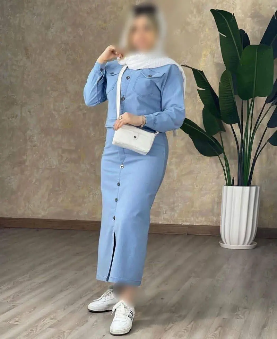 🧿ست دوتیکه کت و دامن لی (۸۵۶۳) 
