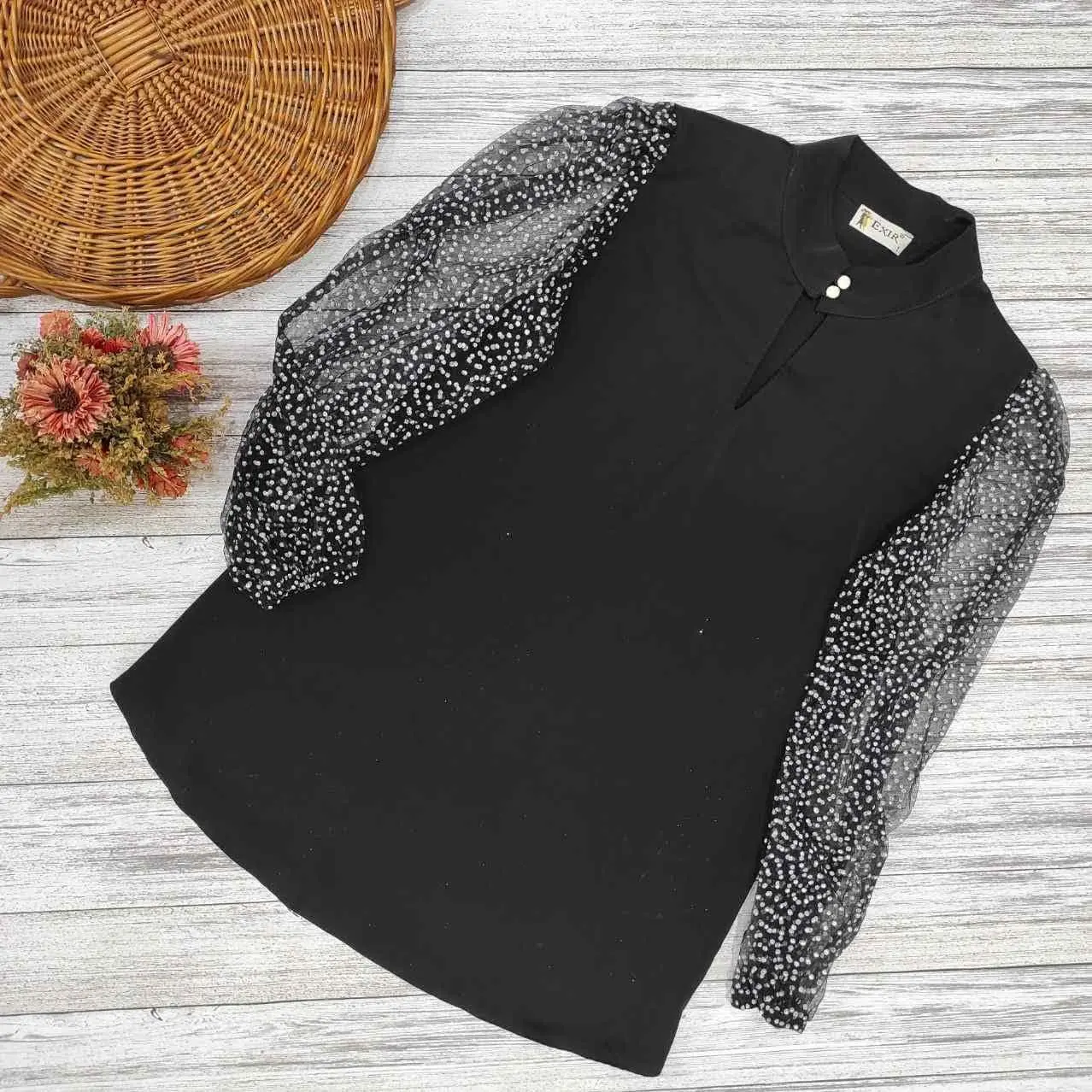 🖋نام: شومیز آستین خالدار
