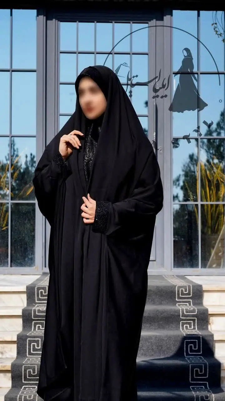 🟣 چادر دانشجویی مچ گلدوزی (کارمندی) 
