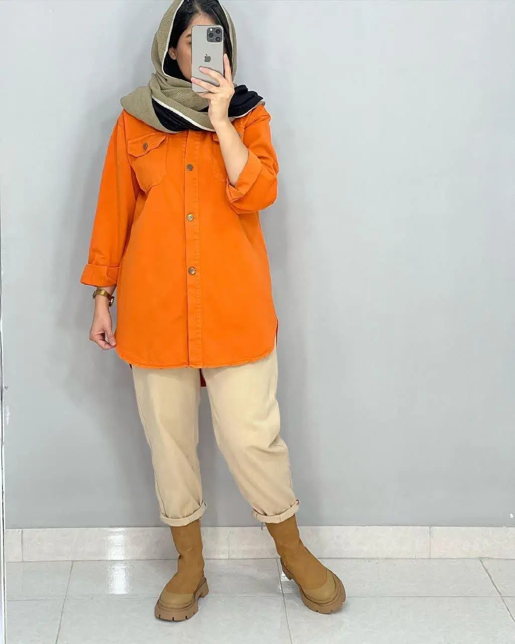 🍃نام: شومیز مانتویی عسل
