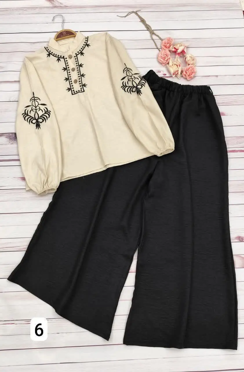 🖋نام: ست شومیز و دامن شلوار نیکی 😍
